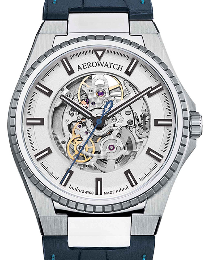 Часы Aerowatch Milan 60998 AA07 — механические, сталь металл