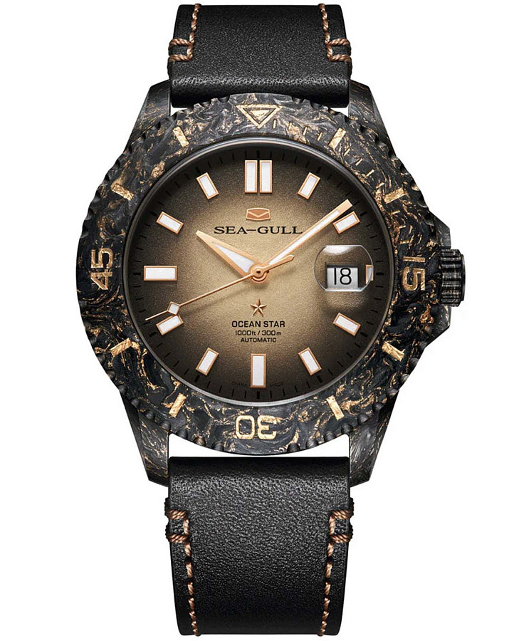 Часы Seagull Ocean Star 419.82.1209 — мужские, желтый