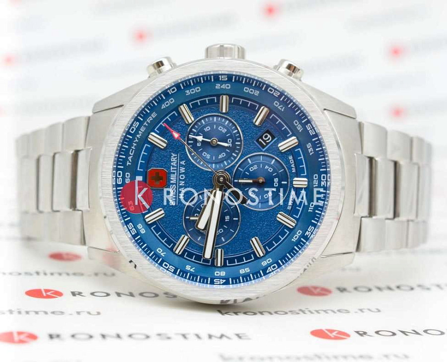 Часы Swiss Military Hanowa Navalus SMWGI0004205 — кварцевые, металл сталь