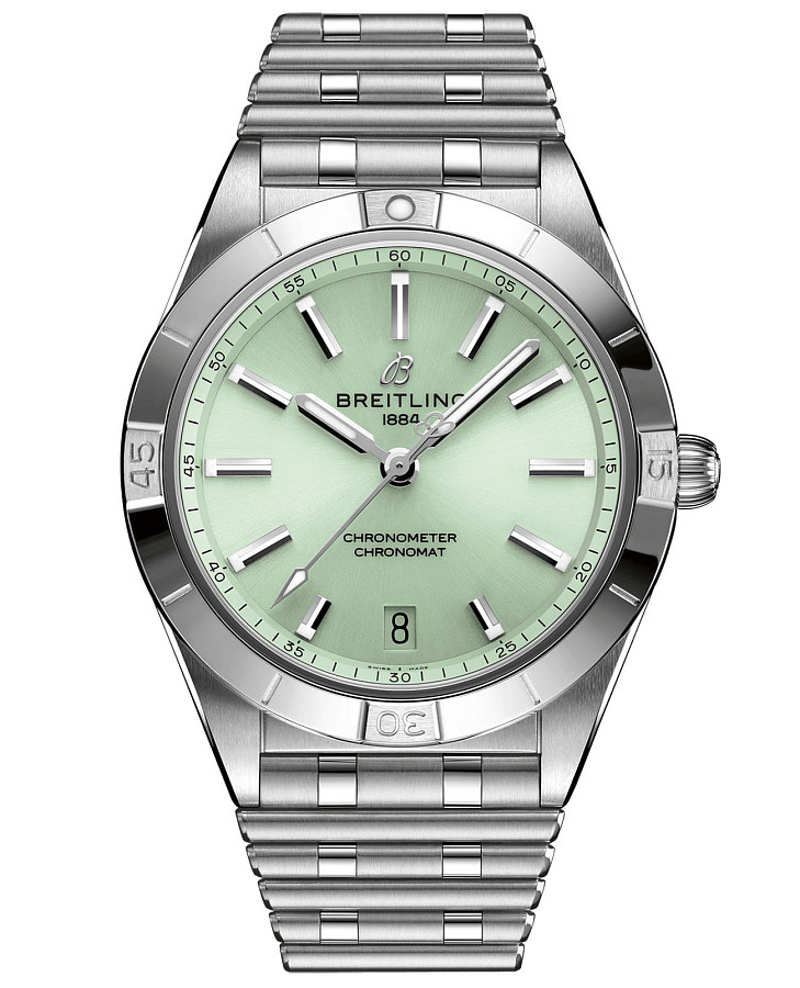 Часы Breitling Chronomat Automatic 36 A10380101L1A1 — женские, зеленый