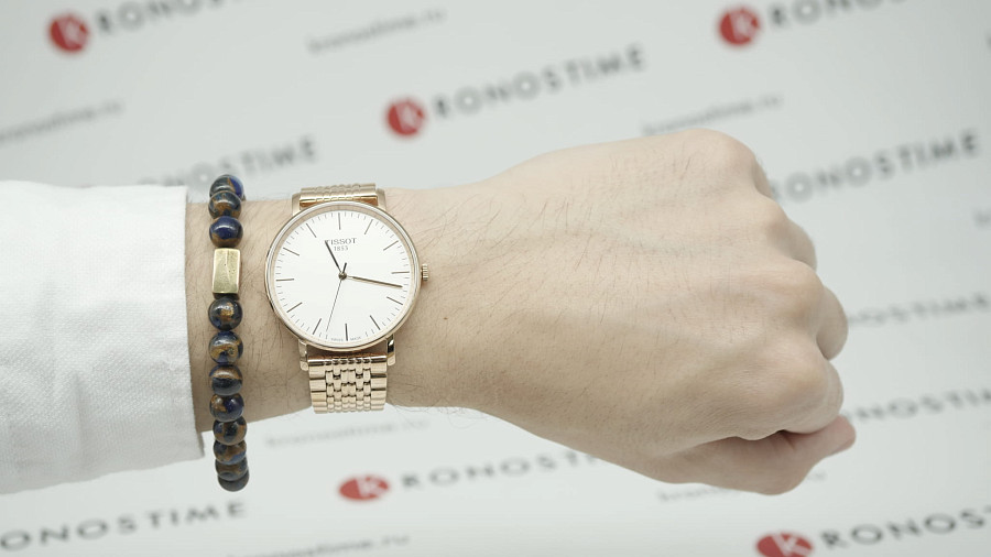 Часы Tissot Everytime Medium T109.410.33.031.00 — белый, металл сталь
