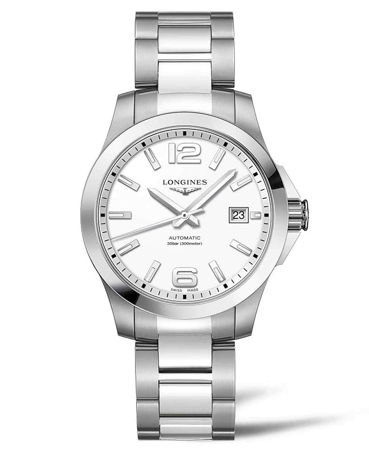 Часы Longines Conquest L3.776.4.16.6 — женские, серебристый