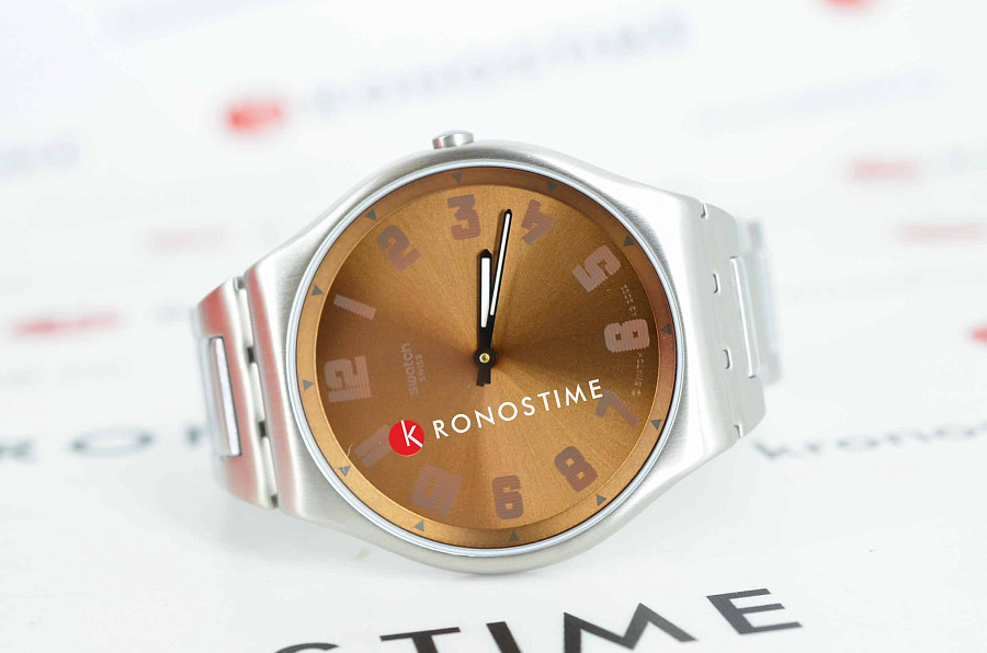 Часы Swatch Skin Irony 42 SS07S122G — кварцевые, металл сталь
