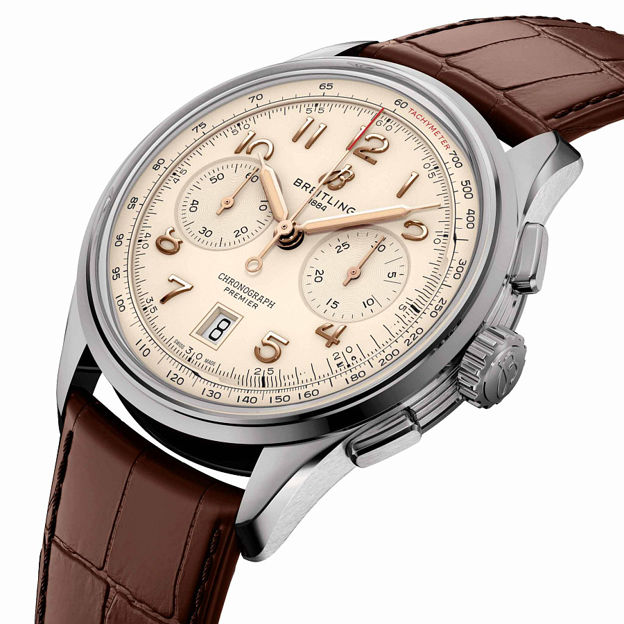 Часы Breitling Premier B01 Chronograph 42 AB0145211G1P2 — механические, металл сталь