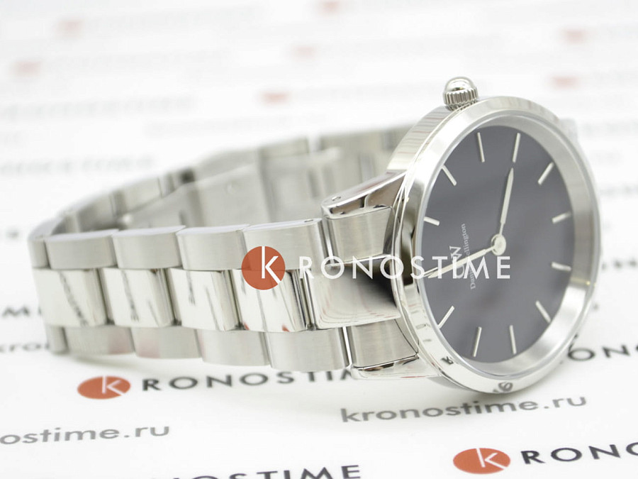 Часы Daniel Wellington Iconic DW00100204 — черный, сталь