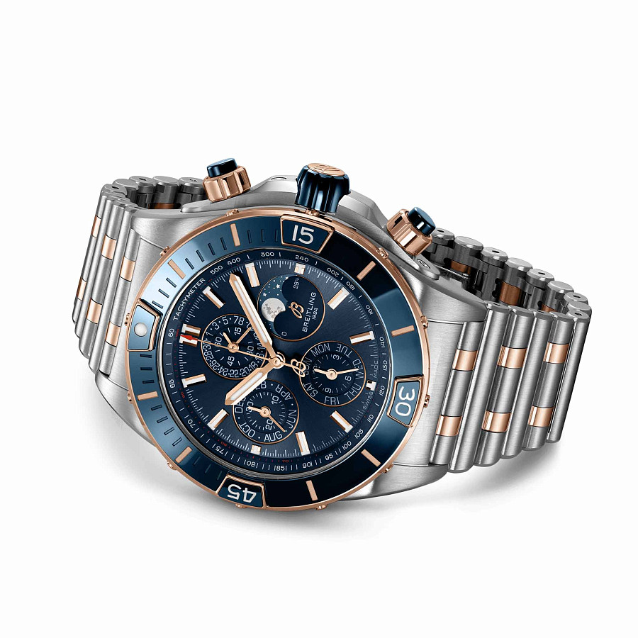 Часы Breitling Super Chronomat 44 Four-Year Calendar U19320161C1U1 — сталь металл золото, Швейцария