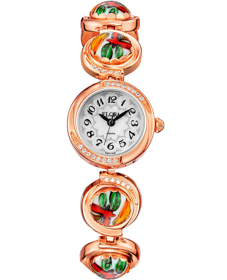 Часы УЧЗ Flora 1138F-3 — женские, перламутровый