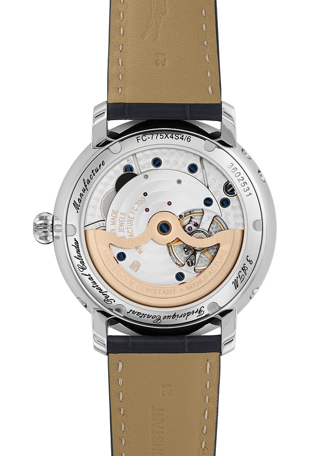 Часы Frederique Constant Slimline Perpectual Calendar Manufacture FC-775G4S6 — сталь металл, Швейцария