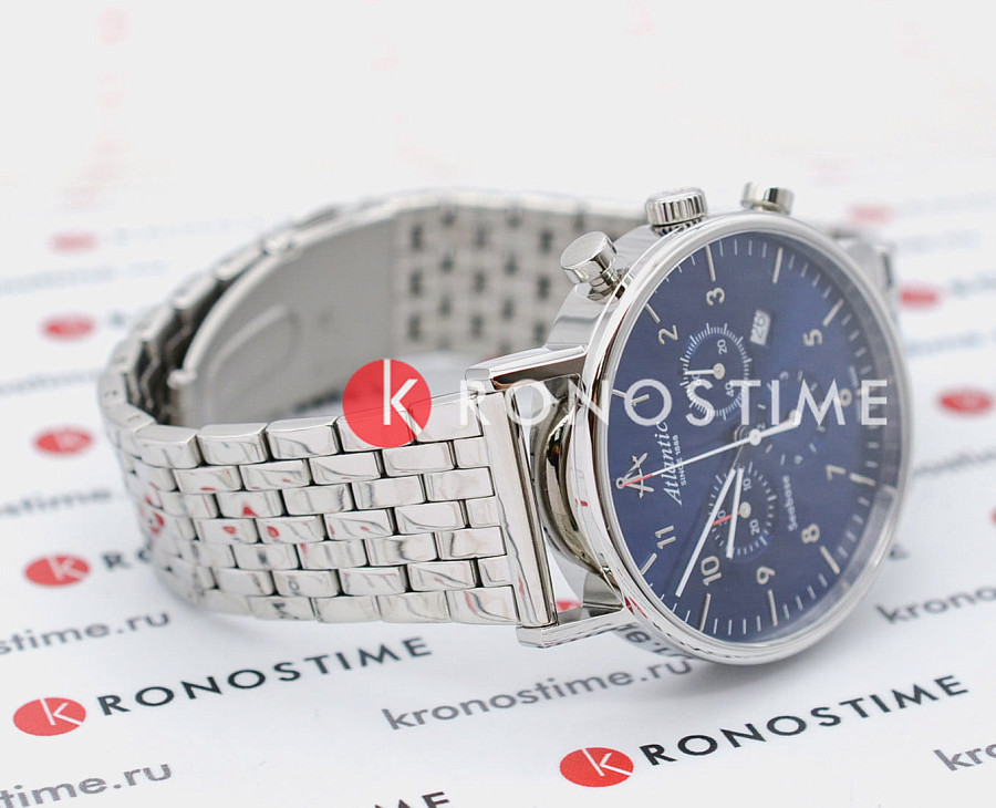 Часы Atlantic Seabase 60457.41.55 — металл сталь, Швейцария