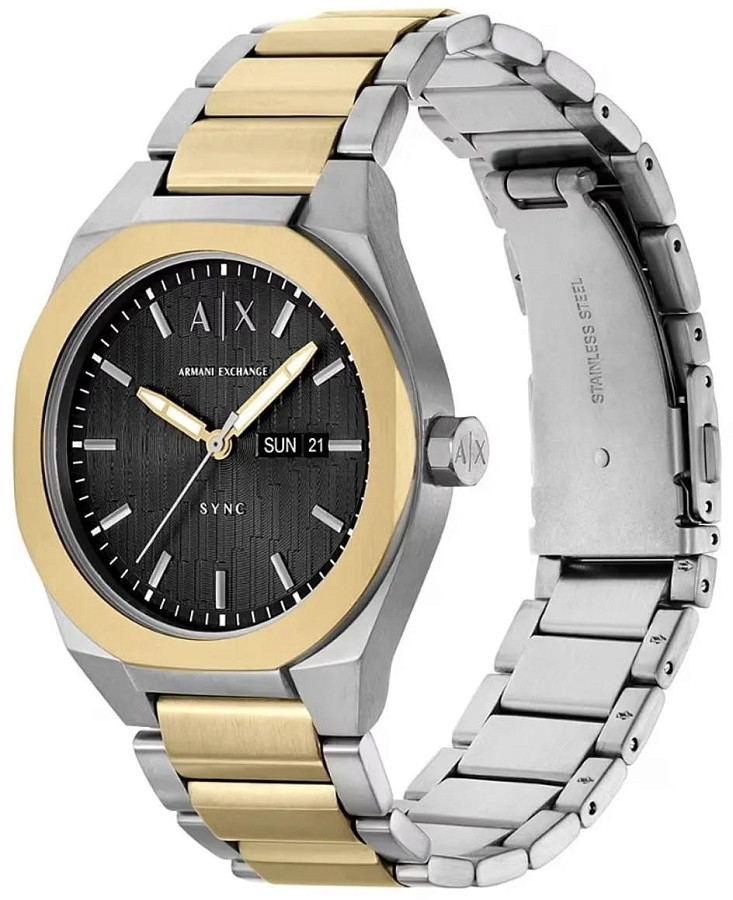 Часы Armani Exchange Sync AX4298 — черный, металл сталь