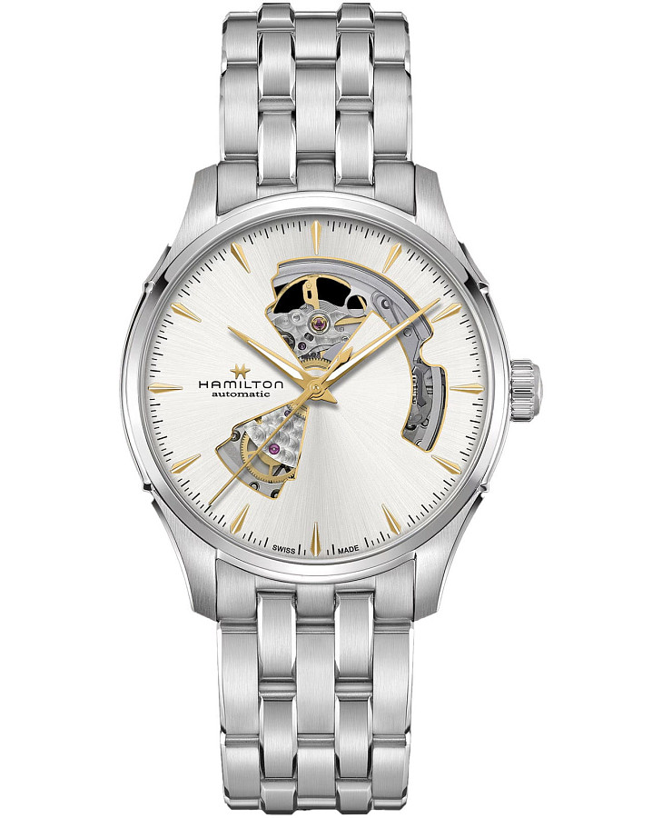 Часы Hamilton Jazzmaster Open Heart Auto H32675151 — мужские, серебристый