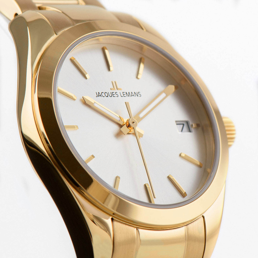 Часы Jacques Lemans Classic 1-2132C — нержавеющая сталь с pvd-покрытием, женские