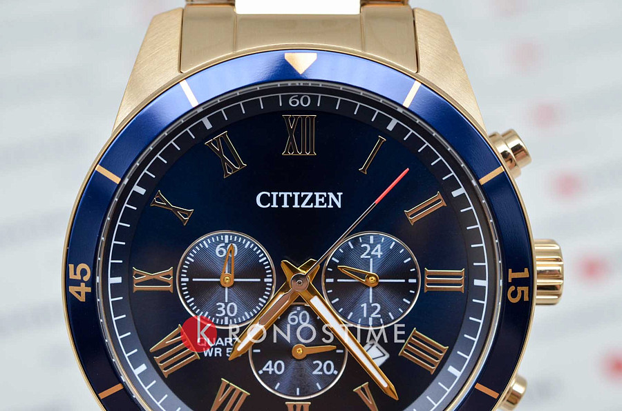 Часы Citizen Chronograph AN8169-58L — металл сталь, Япония