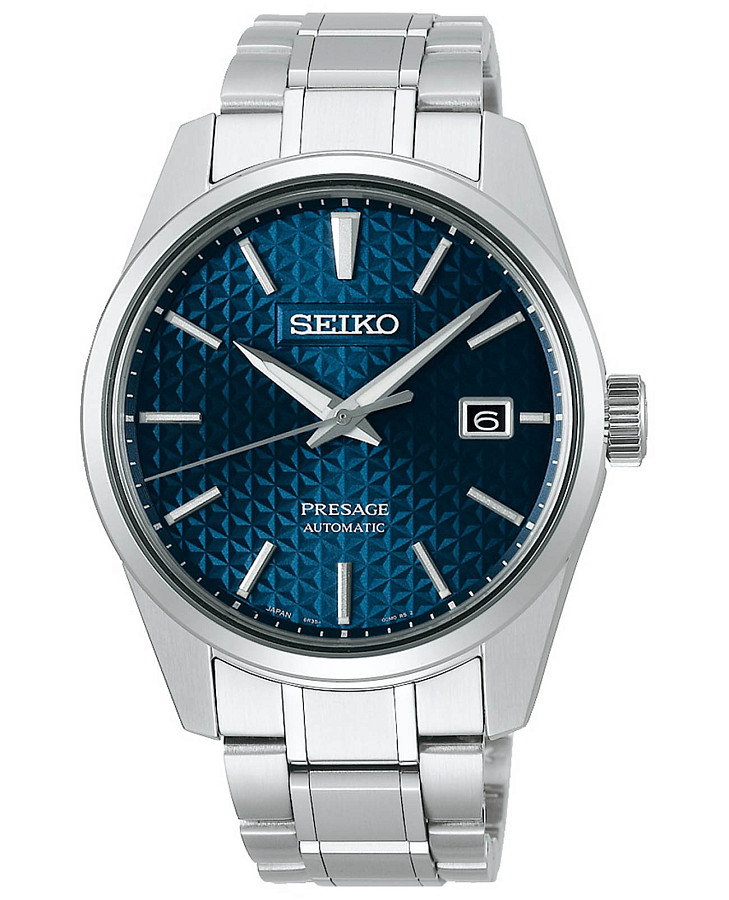 Часы Seiko Presage Sharp Edged Series SPB167 — мужские, синий