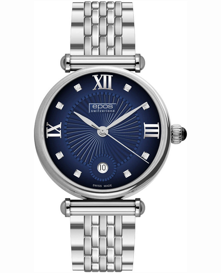 Часы Epos Ladies Quartz 8000.700.20.86.36 — женские, синий