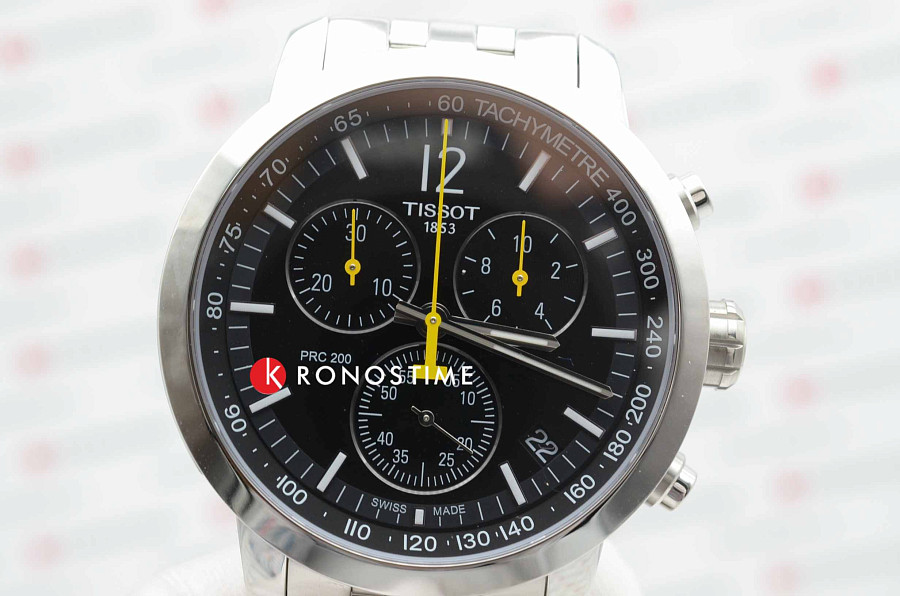 Часы Tissot PRC 200 Chronograph T114.417.11.057.00 — мужские, серебристый
