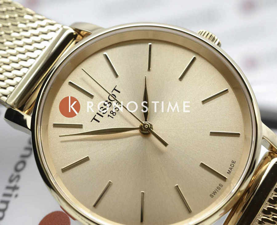 Часы Tissot Everytime Lady T143.210.33.331.00 — розовый, сталь металл