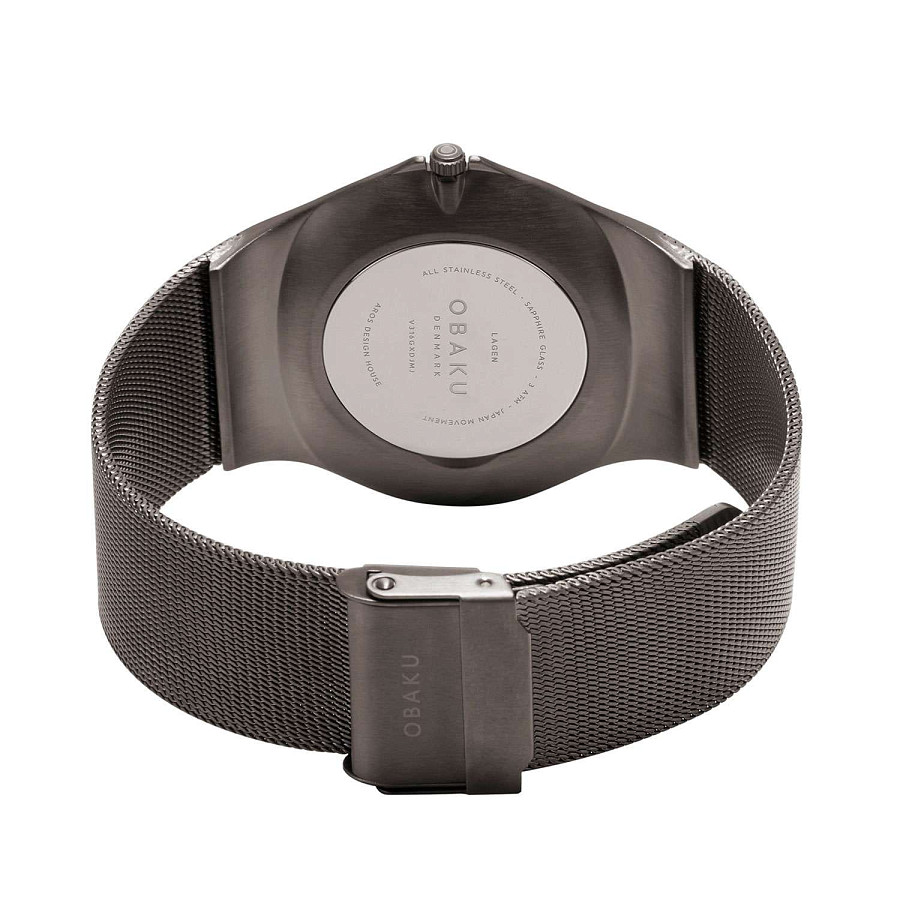 Часы Obaku Ultra Slim V316GXDJMJ — сталь с ip покрытием, мужские