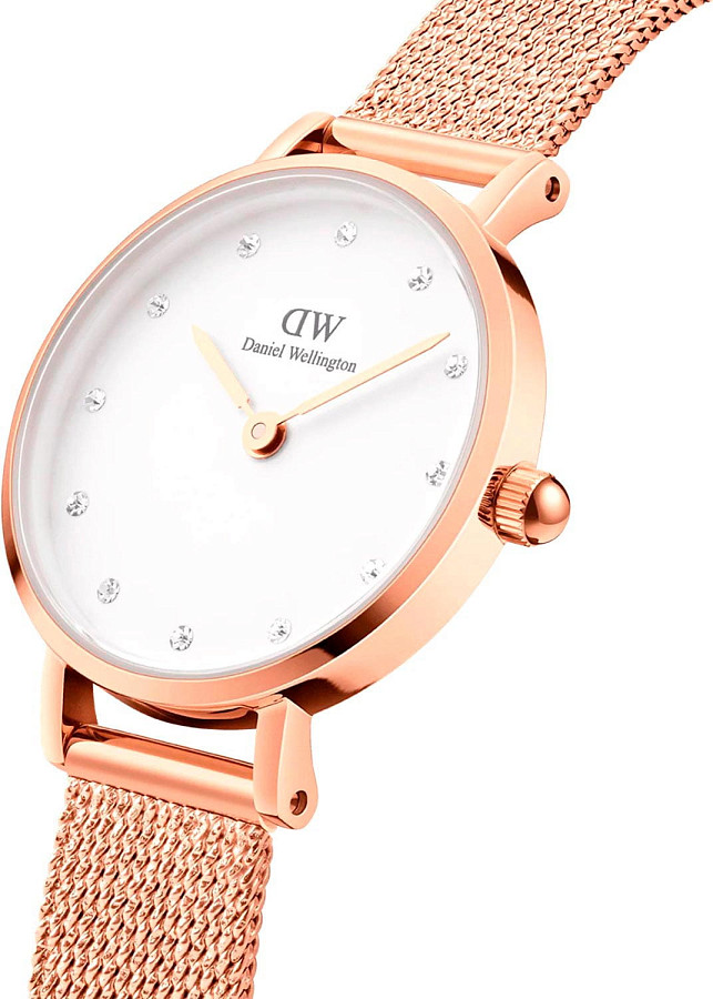 Часы Daniel Wellington Petite Lumine Pressed Melrose DW00100528 — кварцевые, металл сталь