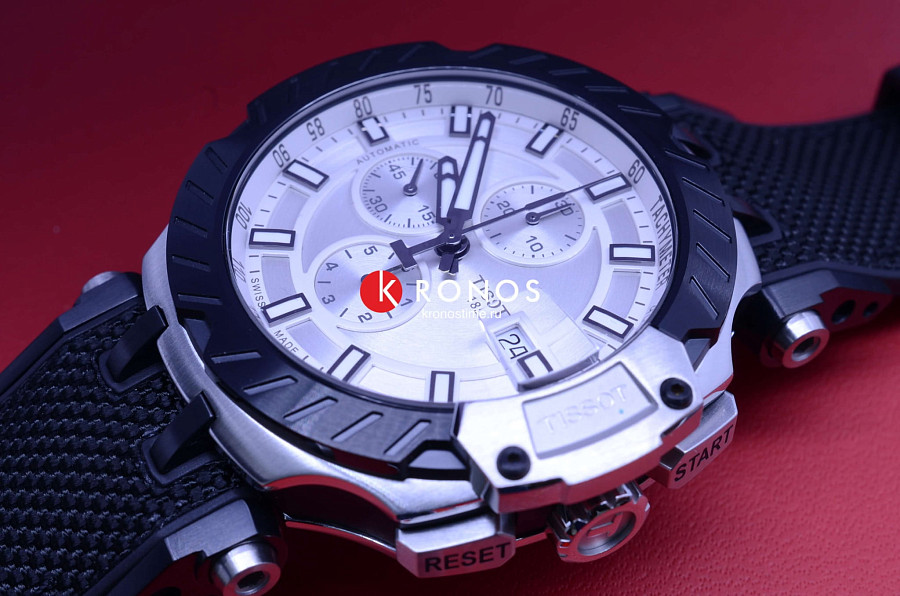 Часы Tissot T-Race Automatic Chronograph T115.427.27.031.00 — металл сталь, каучук