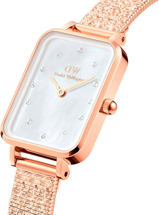 Часы Daniel Wellington Quadro DW00100578 — кварцевые, сталь металл