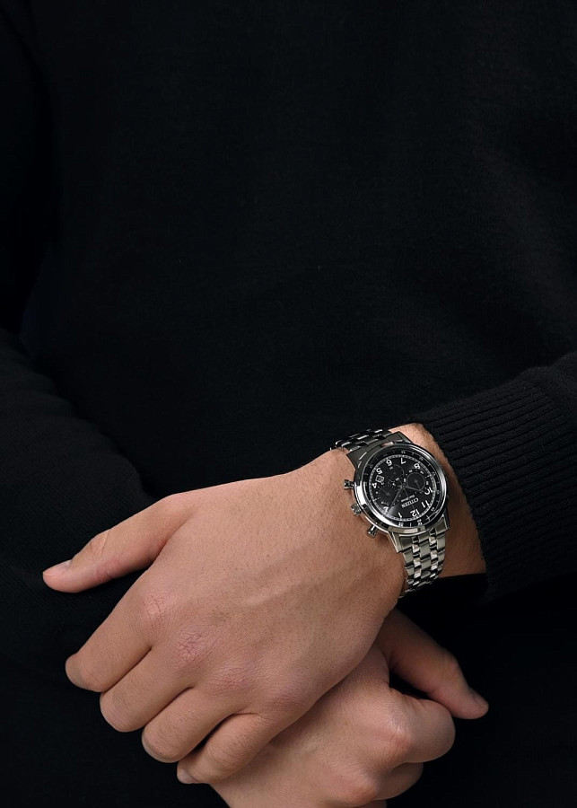 Часы Citizen Eco-Drive CA4630-53E — кварцевые, металл сталь