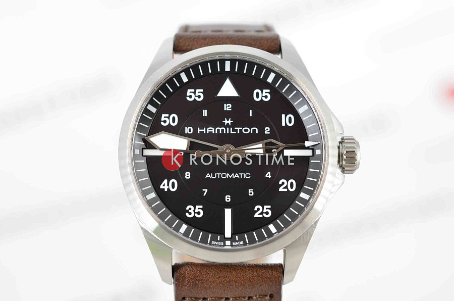 Часы Hamilton Khaki Aviation Pilot Auto H76305530 — механические, сталь