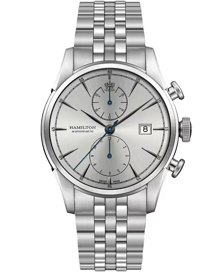 Часы Hamilton American Classic Spirit of Liberty Auto Chrono H32416981 — мужские, серебристый