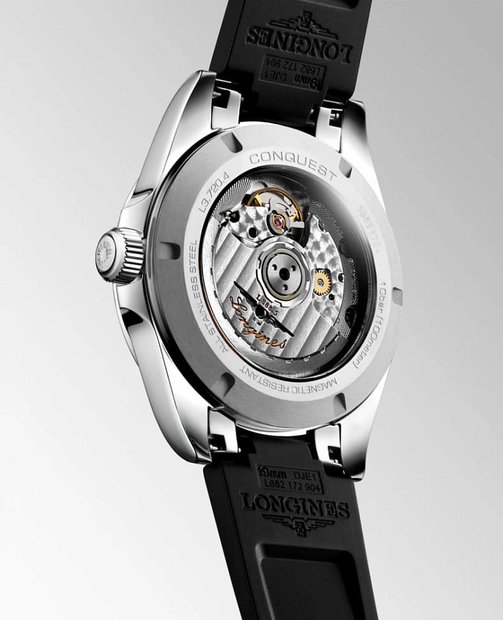 Часы Longines Conquest L3.720.4.52.9 — механические, металл сталь