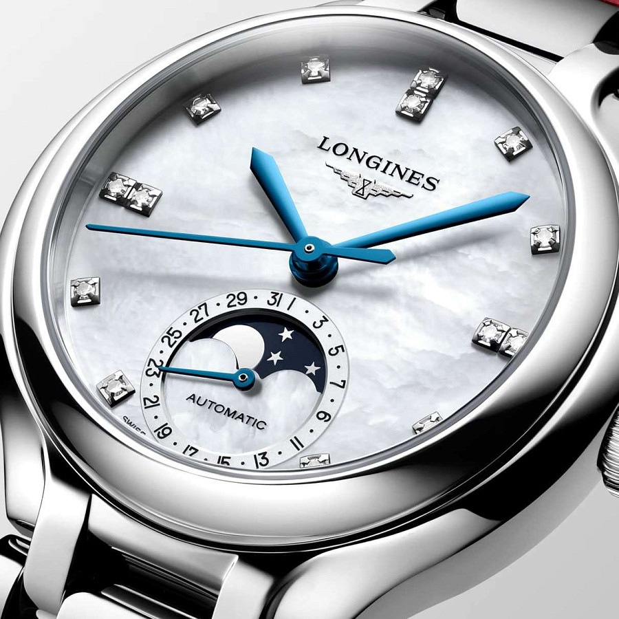 Часы Longines Elegance PrimaLuna Moonphase L8.126.4.87.2 — артикул L81264872