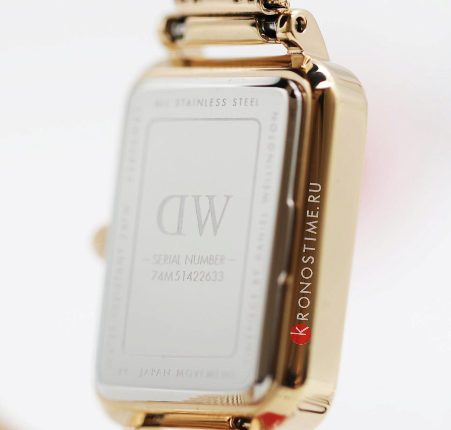 Часы Daniel Wellington Quadro Pressed Melrose DW00100431 — белый, кварцевые