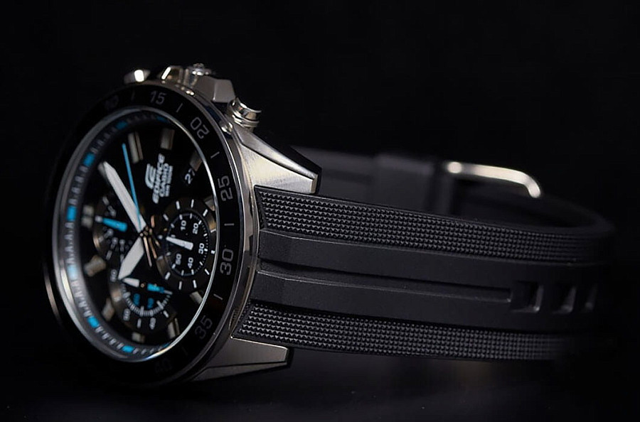 Часы Casio Edifice EFV-550P-1AVUDF (EFV-550P-1A) — каучук, мужские