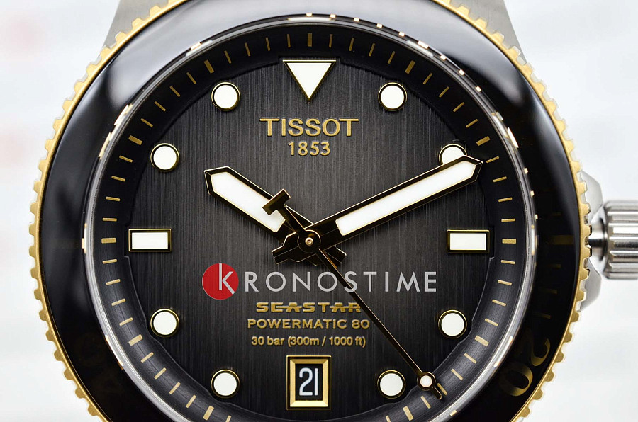 Часы Tissot Seastar 1000 Powermatic 80 T120.807.22.051.00 — мужские, серебристый