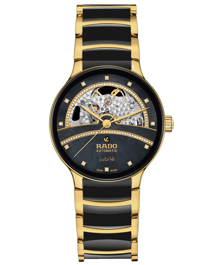 Часы Rado Centrix Open Heart Diamonds R30032752 — женские, черный