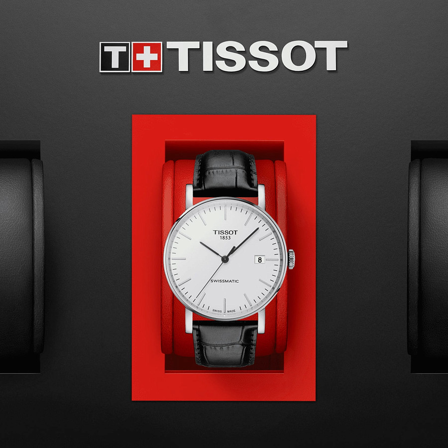 Часы Tissot Everytime Swissmatic T109.407.16.031.00 — кожаный, мужские