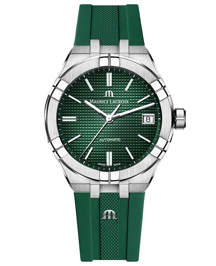 Часы Maurice Lacroix Aikon Automatic AI6007-SS000-630-5 — мужские, зеленый
