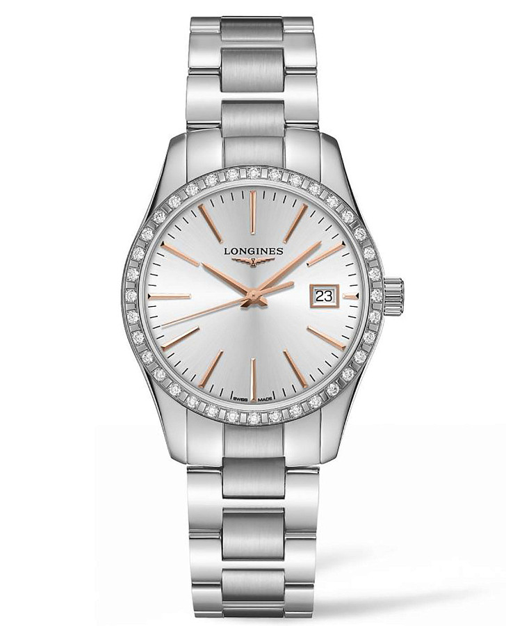 Часы Longines Conquest Classic L2.386.0.72.6 — женские, серебристый