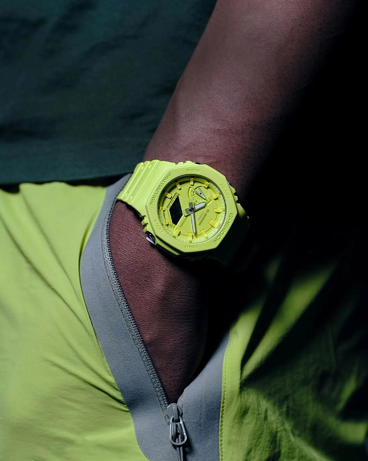 Часы Casio G-Shock GA-2100-9A9DR (GA-2100-9A9) — мужские, пластик