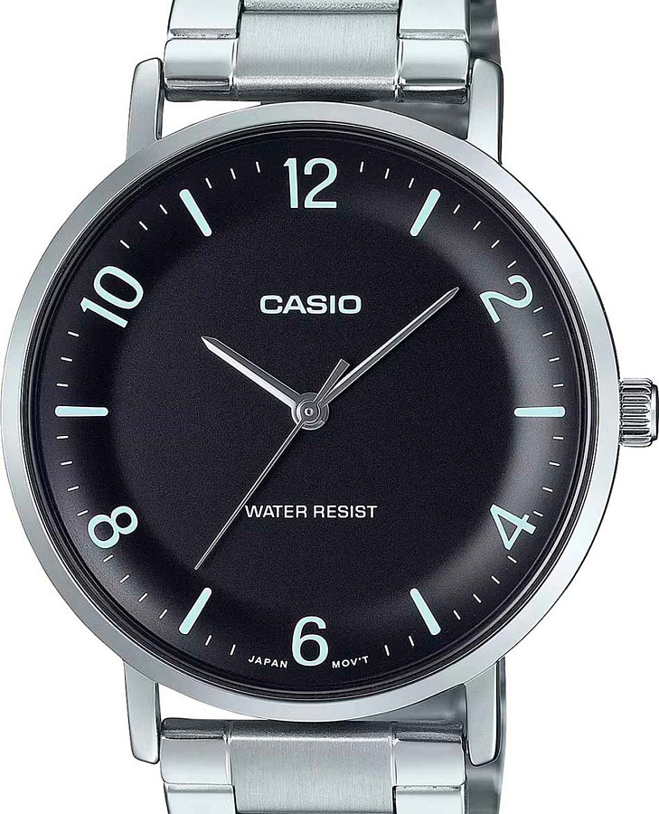 Часы Casio Collection MTP-VT03D-1B — кварцевые, металл сталь