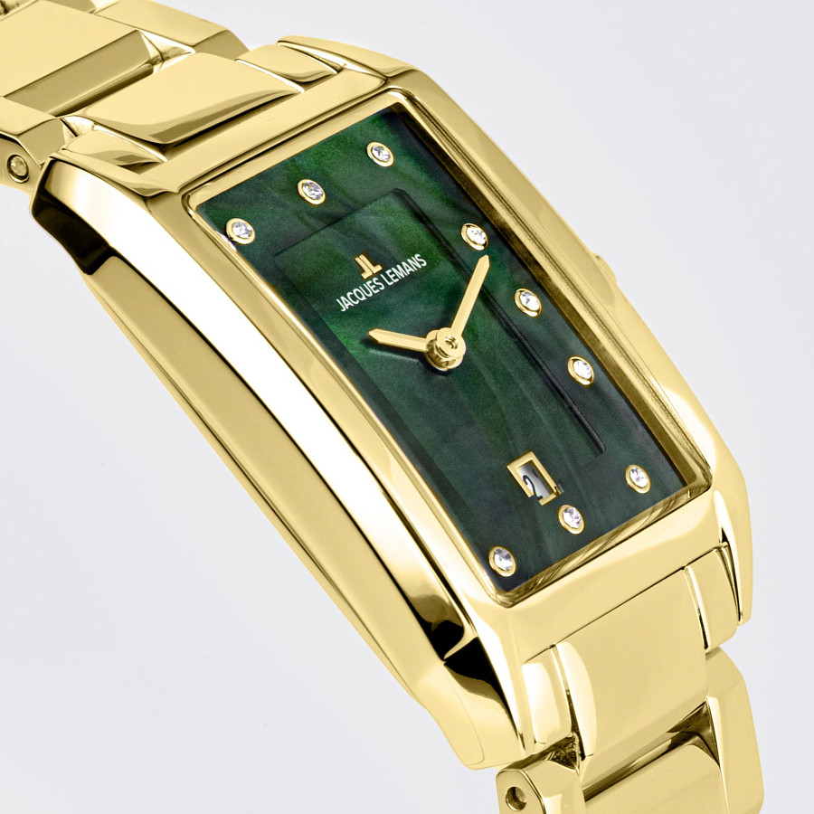 Часы Jacques Lemans 1-2189L — нержавеющая сталь с pvd-покрытием, женские