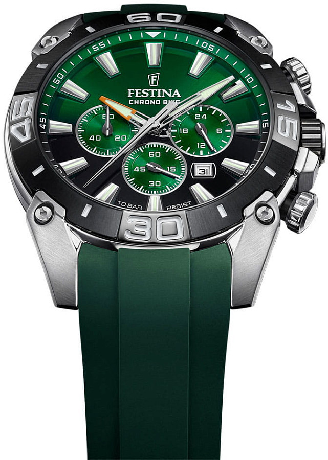Часы Festina Chrono Bike F20544/3 — кварцевые, сталь металл