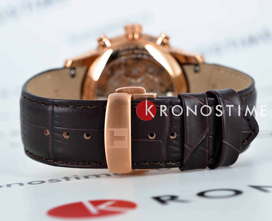 Часы Tissot Chemin des Tourelles Automatic Chronograph T139.462.36.298.00 — кожаный, мужские