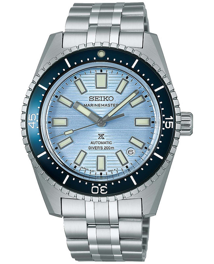 Часы Seiko Prospex Marinemaster SJE099 — мужские, голубой