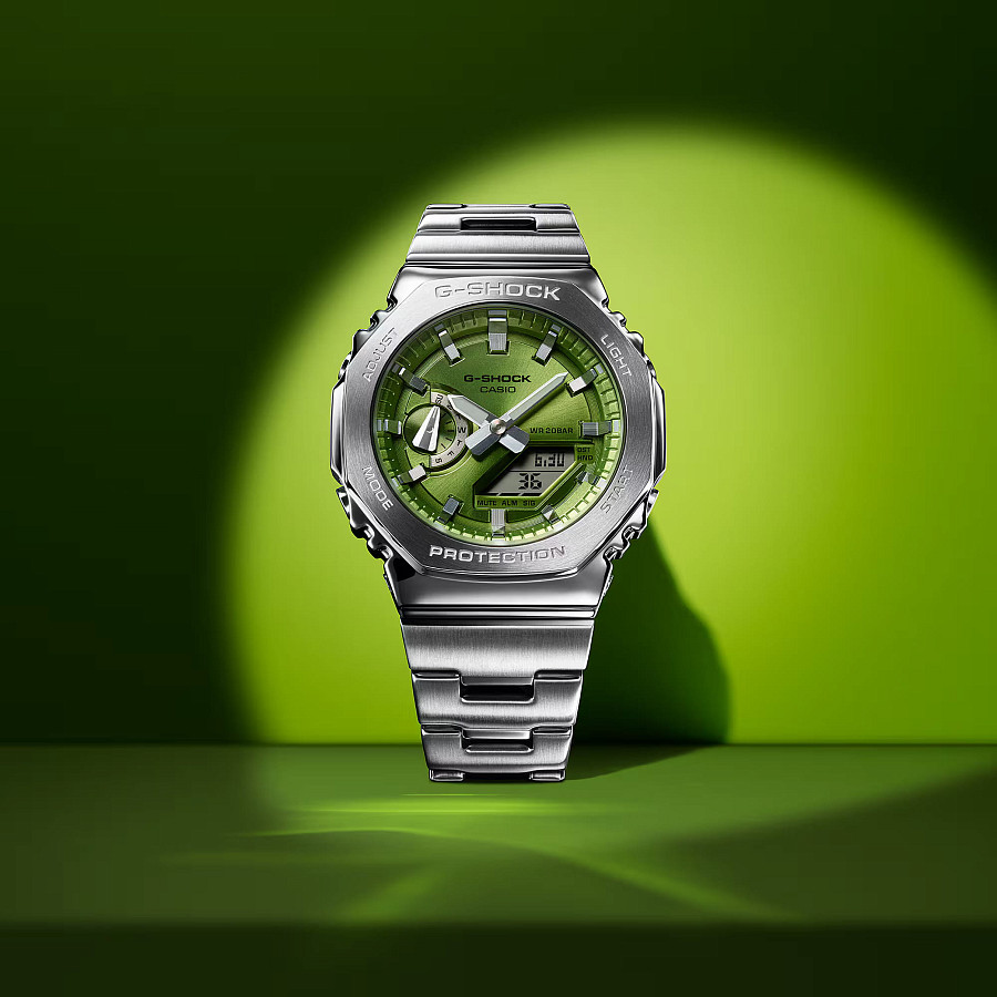 Часы Casio G-Shock GM-2110D-3A — сталь металл, Япония
