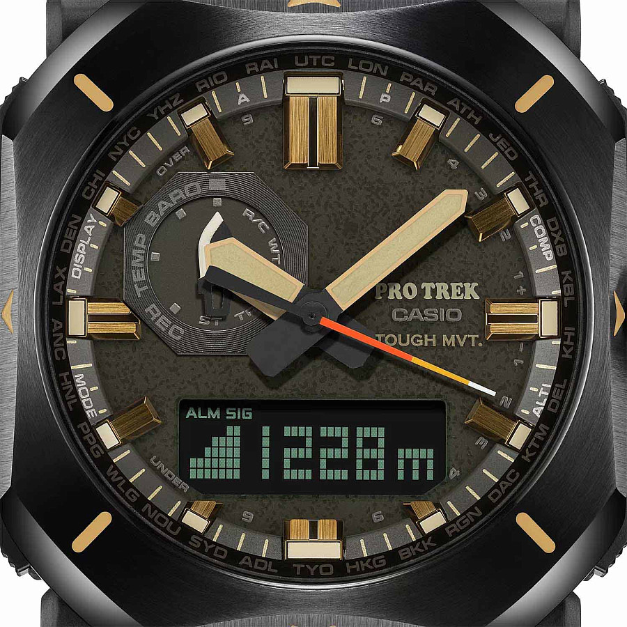 Часы Casio Pro Trek PRW-6900Y-3ER — мужские, зеленый