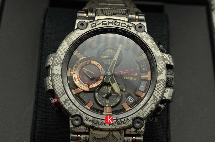 Часы Casio G-Shock Premium MTG-B1000WLP-1A — электронные, сталь пластик