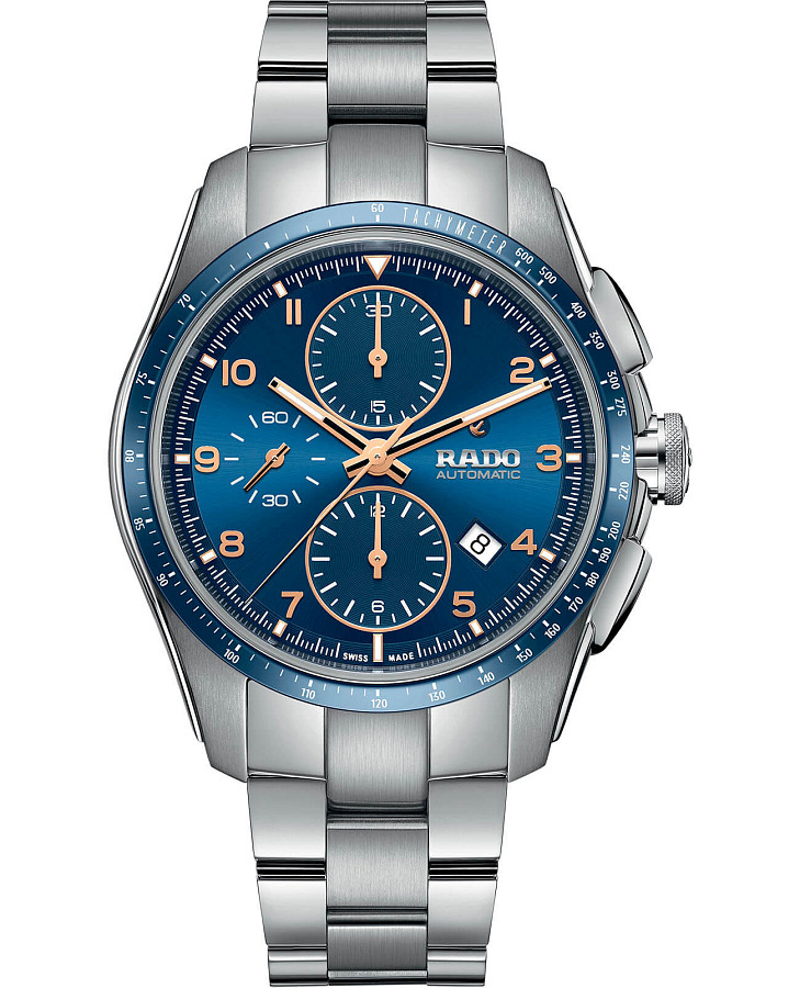 Часы Rado Hyperchrome Automatic Chronograph R32042203 — мужские, синий
