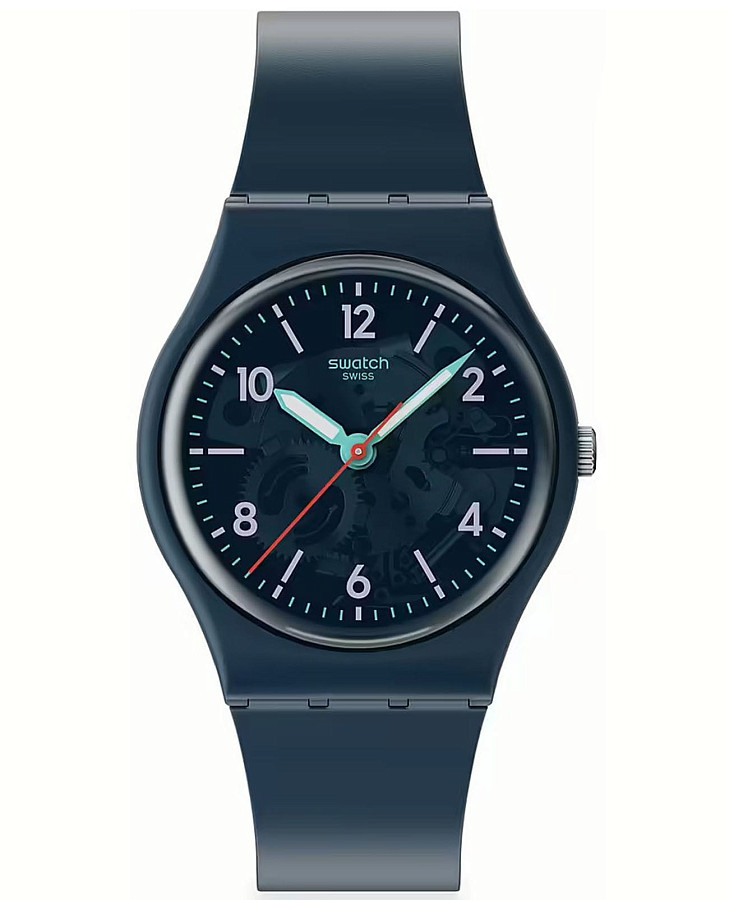 Часы Swatch Gent Biosourced Lacquered SO28N118 — мужские, синий