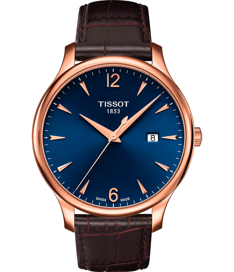 Часы Tissot Tradition T063.610.36.047.00 — мужские, синий
