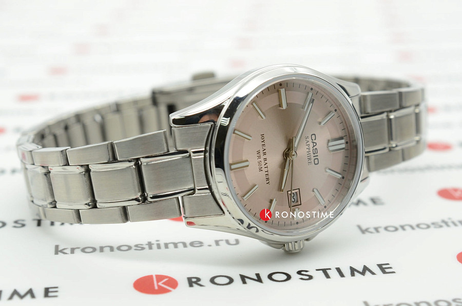 Часы Casio Collection LTS-100D-4A — кварцевые, сталь металл